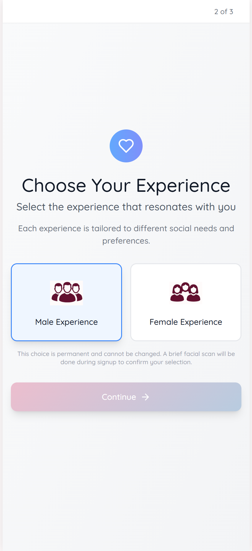 Experience Selection